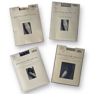 Donna Karan Hosiery Lot Sheer Jersey Control Top Pantyhose Vintage NIP